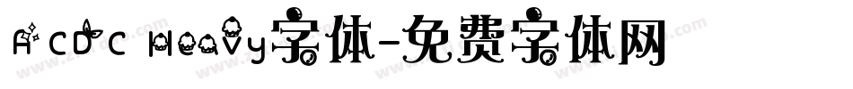 ACDC Heavy字体字体转换